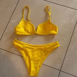 Zaful Yellow Bikini Set